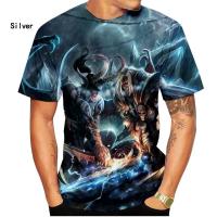 Camiseta De Streetwear Hip-hop World of Warcraft 3D Haikyuu Oversize Para Hombres Y Mujeres Camiseta De Verano Casual Manga Corta Breathable - details 3