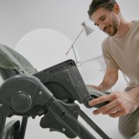 Kinderkraft  - TUMMIE Trona Bebé, 2 en 1, trona para niños, trona combinada, Asiento desde los primeros meses de vida, reposapiés, Posición tumbada, con juguetes, ajustable - details 3