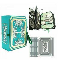 Caja De Regalo 3D Plegable Con Borde De Artesanía Y Marco Herramientas De Corte Metálico Para Scrapbooking Decorativo Y Encaje Manual - details 21