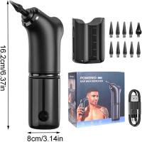 Kit eléctrico para eliminar la cera de los oídos: limpiador de oídos recargable por USB, resistente al agua y apto para ducha, con lavabo para adultos y jóvenes - details 9