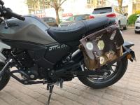 Bolso De Hombro Para Hombre Vintage De Lona Y Cuero Bolso Cruzado Casual Bolsas De Motocicleta Universal Impermeable Tamaño 36x27x12.5 - details 19