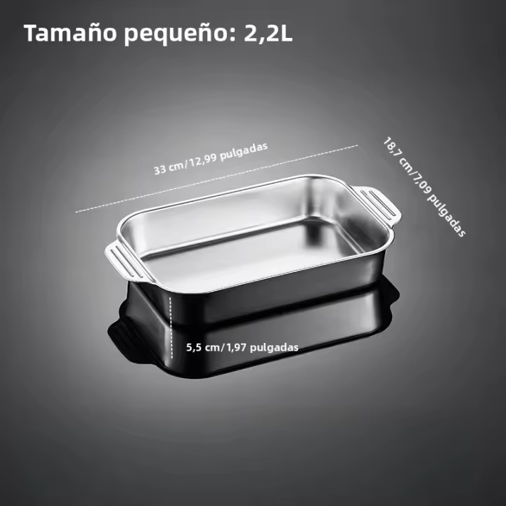 Horno Multifuncional De Acero Inoxidable Para Cocina Placa De Barbecue De Grado Alimenticio Antiadherente Con Fondo Plano Herramienta De Hornear - 1