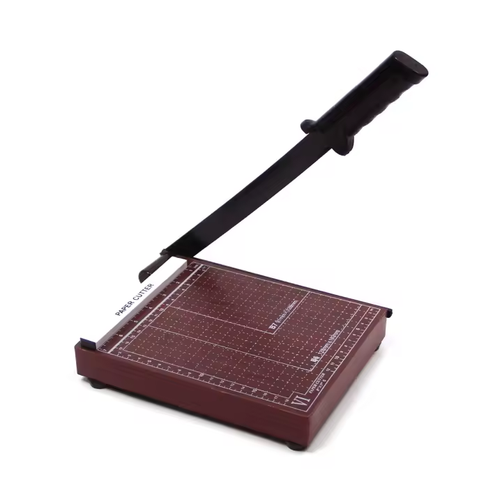 10444-16 Cortador de Papel con Base de Madera, Guillotina Profesional para Papel, Cizalla de Palanca – Ideal para Papelería, Oficina, Escuela y Fotografía. - 1