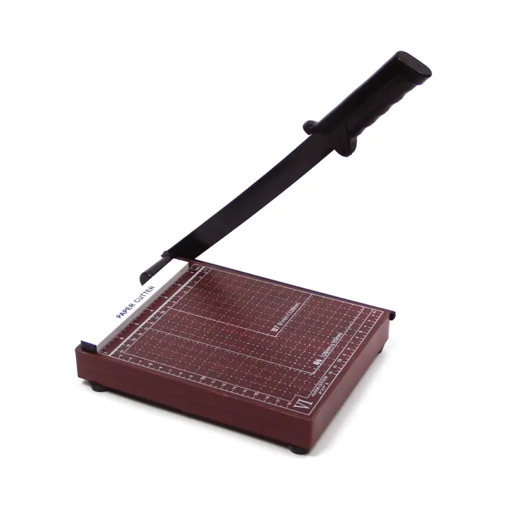 10444-16 Cortador de Papel con Base de Madera, Guillotina Profesional para Papel, Cizalla de Palanca – Ideal para Papelería, Oficina, Escuela y Fotografía. - 1