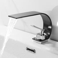 Grifo de cascada negro, lavabo creativo, frío y caliente, lavabo de baño debajo del lavabo, grifo de lavabo doméstico - details 2