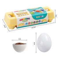 Juego De Educación Matemática Montessori Para Niños 12PCS Juguetes Inteligentes De Huevos Y Tornillos 3D Puzzle Educativo Para Niños Entre 3 Y 12 Años - details 2