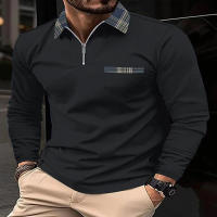 Camisa Polo Hombre Primavera Otoño Con Cierre De Cremallera Y Bolsillo Estilo Casual Deportivo Y Libre Para Viajes Material Poliéster Transpirable - details 11