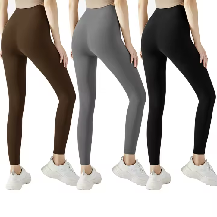 Mediawavestore Leggings Mujer Cintura Alta Deportivos Verano Tela Elástica Suave Transpirable - 1