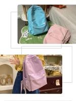 Mochila Suave Para Hermana Color Sólido Gran Capacidad Estudiante Escuela 2022 Invierno Mochila Universitaria De Estilo INS Para Estudiantes De Colegio - details 7