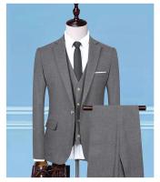 Traje De Novio 2025 Para Hombre Con Chaleco Y Pantalones Talla Regular Estilo Casual Formal Cuadros Moda Negocios Vestimenta Para Bodas Y Trabajo - details 34