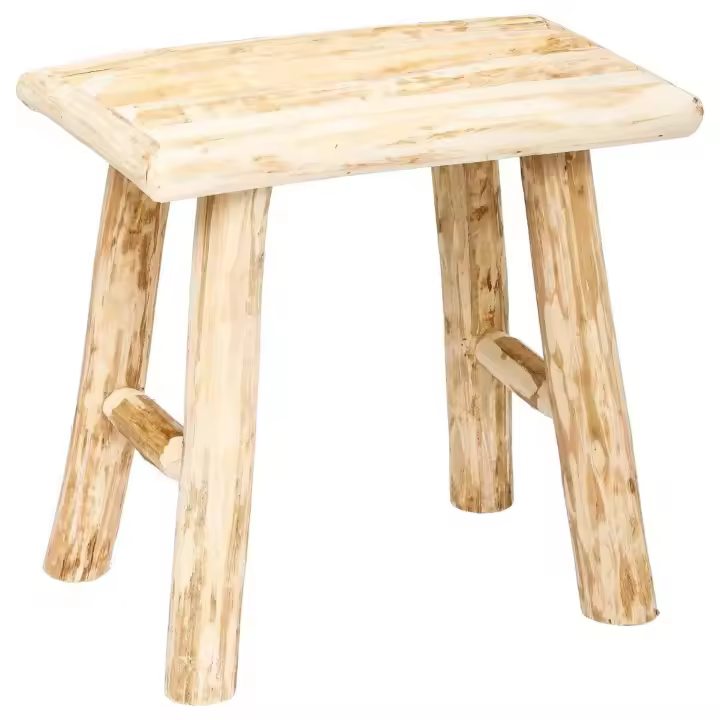 Taburete Woody de Madera Atmosphera - Naturaleza y Bienestar para Tu Hogar - 1