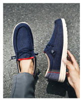 Zapatos Casuales Para Hombre Talla Grande Deportivos Suaves Para Caminar Trabajo Lazos Suela De TPU Absorbente De Sudor Transpirable Adecuados Para Primavera Y Otoño - details 11