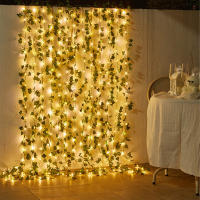 Luces De LED En Hojas Artificiales Para Decoración De Navidad Y Bodas Guirnalda Para Jardín Patio Fiesta Exterior Del Hogar - details 5