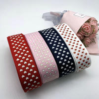 Cinta De Seda Poliéster De 5 Metros Con Estampado De Corazón Para Embalaje De Regalos Decoración De Boda DIY Cinta Grosgrain Para Colgar En El Cabello Y Manualidades - details 12