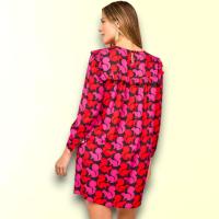Vestido corto mujer poliéster estampado edición limitada romántico casual | Smile - details 2