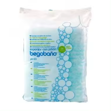 Esponjas de fibra con jabón (24 uds). Begobaño - 1