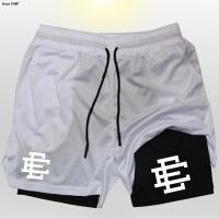 Shorts De Entrenamiento Para Hombre 2 En 1 Running Yoga Fitness Gimnasio Leggings De Compresión Deporte MMA Talla Verdadera - details 7