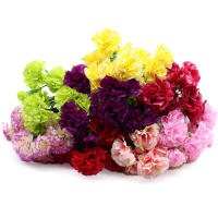 10 Cabezas De Carnaciones Artificiales Para Decoración De Hogar Y Festivales Flores De Seda Multicolor Especiales Para Bodas Y Fiestas - details 2