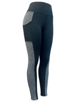 Leggings De Yoga De Cintura Alta En Malla Con Bloque De Colores Talla Grande Elásticos Suaves Para Mujer Control De Abdomen Con Bolsillos Para Ejercicio - details 5