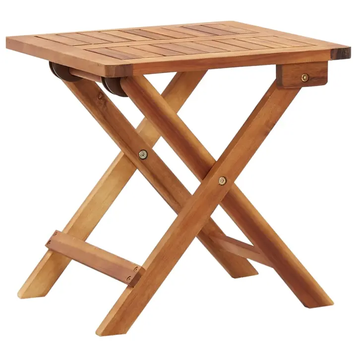 Mesa de Centro plegable de Jardín Madera de Acacia 40x40x40 cm - 1