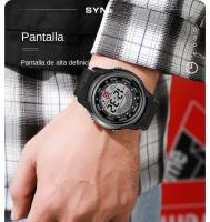 Reloj Deportivo Para Hombre Synoke Resistente Al Agua 5Bar Reloj Militar LED Pantalla Digital Antigolpes Diseño Delgado Con Alarma Y Cronómetro - details 4