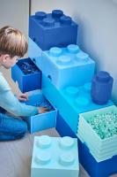 Room Copenhagen 40031743 Ladrillo de Almacenamiento de 4 espigas de Lego, Caja de almacenaje apilable, 5,7 l, Turquesa - details 4