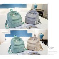 Mochila De Corduroy Para Mujer Diseño Escolar Con Rayas Bolsa De Viaje Para Adolescentes Mochila Deportiva Con Manijas Suaves Cierre De Cremallera - details 17