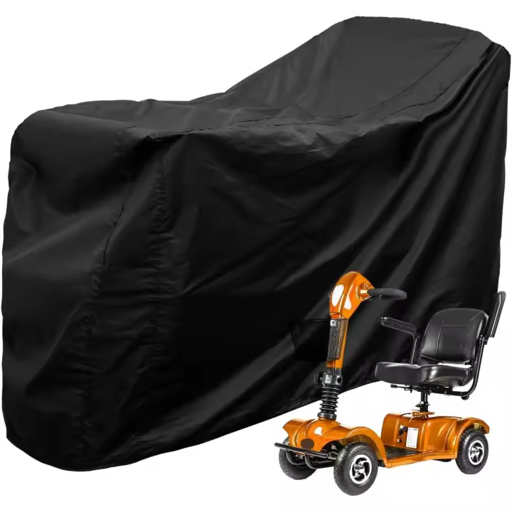 Heavy Duty Mobility Scooter Cover with Storage Bag, Oxford Waterproof Anti-uv Wheelchair Storage Cover (170 * 61 * 117 cm) - 1