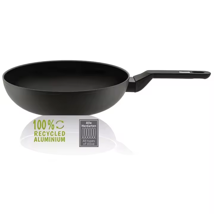 Berndes Sartén Wok 28 cm, Aluminio, Apta para inducción, 100% reciclada - 1