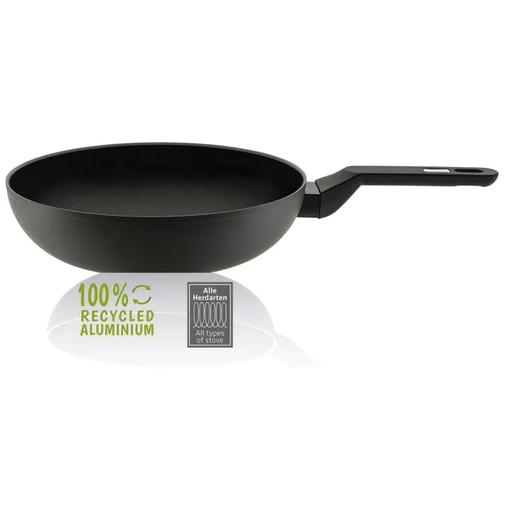 Berndes Sartén Wok 28 cm, Aluminio, Apta para inducción, 100% reciclada - 1