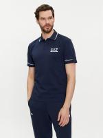 Polo Emporio Armani EA7 3DPF19 PJ04Z 1554 navy blue - details 0