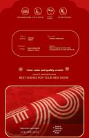 Vikama Alfombra De Entrada Roja Para Año Nuevo Serpiente Alfombra De Cocina Y Dormitorio Antideslizante De Velours Cristal Decoración Para El Hogar - details 4