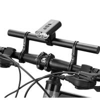 Soporte Multifuncional De Bicicleta De Aluminio 20cm Doble Marco Extensión De Manillar Equipamiento De Ciclismo Luz Código Tabla - details 5