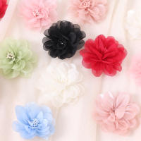2/5Pcs Flores Artificiales De Chiffon De 6CM Para Decoración De Casas Bodas Invitaciones Y Vestidos Accesorios De Flores Artificiales - details 3