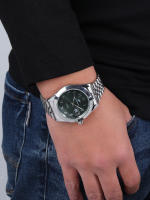Reloj De Pulsera De Lujo Clásico Para Hombres Con Fecha Y Correa De Acero Inoxidable Deportivo Y Casual Con Marcas Arábigas Resistente Al Agua - details 11