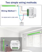 Interruptor Inteligente De Cortina WiFi Tuya Para Rollos Cortinas Y Ventanas Control Remoto 433 Compatibilidad Con Google Home Alexa - details 12