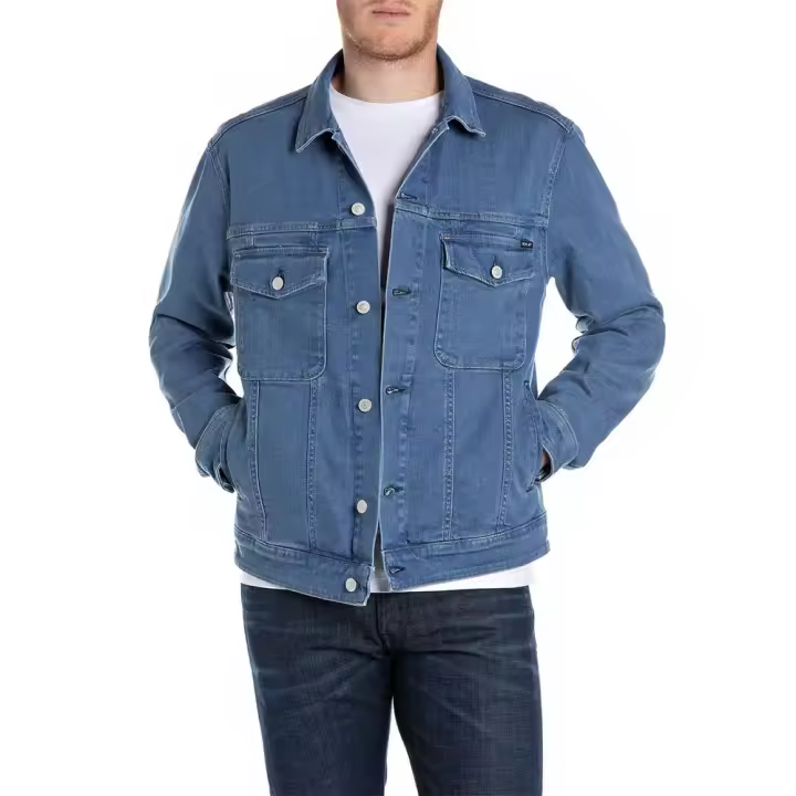 Ropa hombre Chaquetas Replay Chaqueta Mv868.000.867b12 Azul - 1