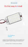 Barra De Luz Interior Para RV Camper Barco Con Interruptor ON/OFF 48 LEDs De Alta Brillo 12-85V Lámpara De Lectura Para Camiones - details 6