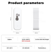 Sensor De Temperatura Y Humedad ZigBee WiFi Tuya Compatible Con Alexa Google Smart Life Para El Hogar Inteligente - details 12