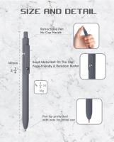 Zanshi Set De Rotuladores Gel Negro Y Blanco Gris Retráctil Tinta Secado Rápido Tamaño De Punta Fina Escritura Suave Avanzada Para Oficina Y Escuela - details 3