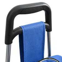 Carrito de Compras vidaXL con Escalador de Escaleras Azul 38 L - details 5