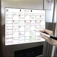 Set De Calendario Magnético Erasable Mensual Y Semanal Tablero Blanco Seco Adhesivo Para Nevera Organizador De Tareas - details 4