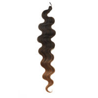 Extensiones De Cabello Sintético Body Wave 24 Pulgadas Naturales Para Mujer Hilo De Braided Textura Fibras De Alta Temperatura Paquete De 1 Strands - details 7