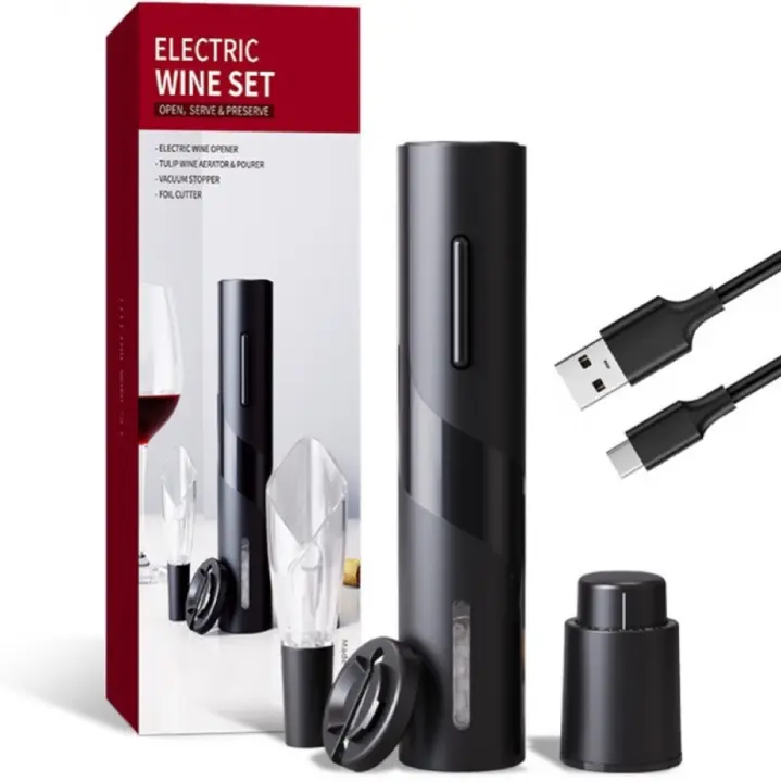 Automático Eléctrico para Wine Tinto with Carga USB 4 en 1 Accesorios de Cocina Gadgets Abra Lates de Vino Tinto - 1