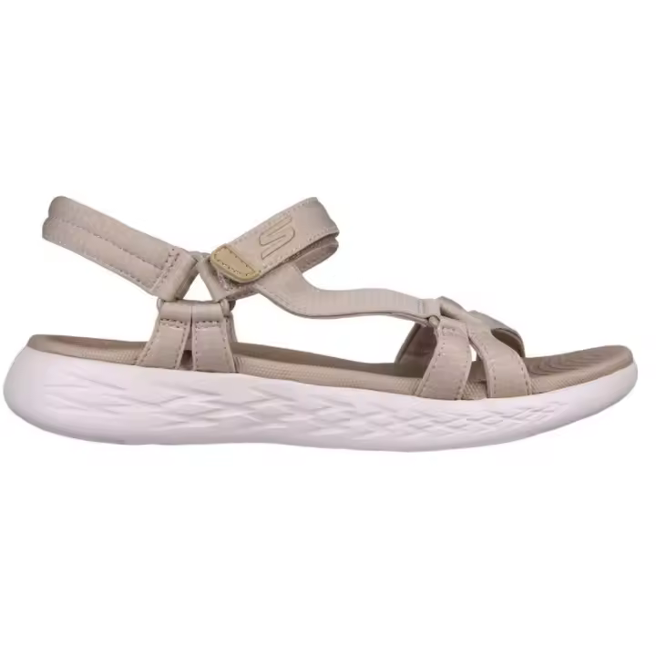 Sandalia sport go Walk flex de Skechers para mujer 141451 color taupe - 1
