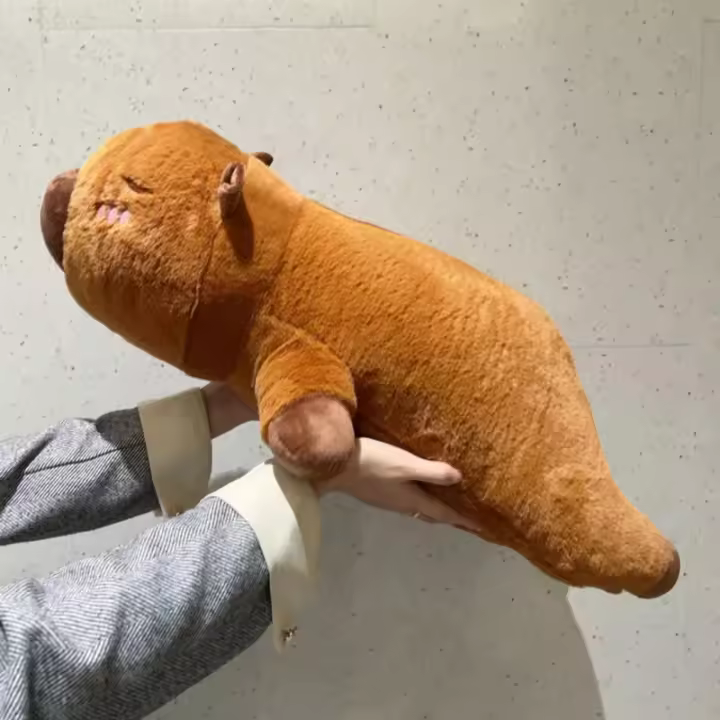 Muñeco De Peluche Kawaii Capybara Suave Almohada Sofá Para Descanso Y Sueño Juguete De Animal De Peluche Para Escuela Y Navidad - 1