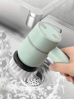 Cepillo De Limpieza Multifuncional USB Recargable Para El Hogar Con 6 Cabezas De Cepillo Aparatos Eléctricos De Limpieza - details 14