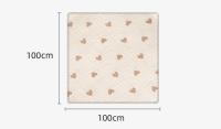 Mullido De Algodón Para Bebé 100X100cm Suave Y Cálido Manta De Envolviendo Para Recién Nacidos Y Cuna Estampado Lindo Toalla De Bebé Para Carrito De Compras - details 2
