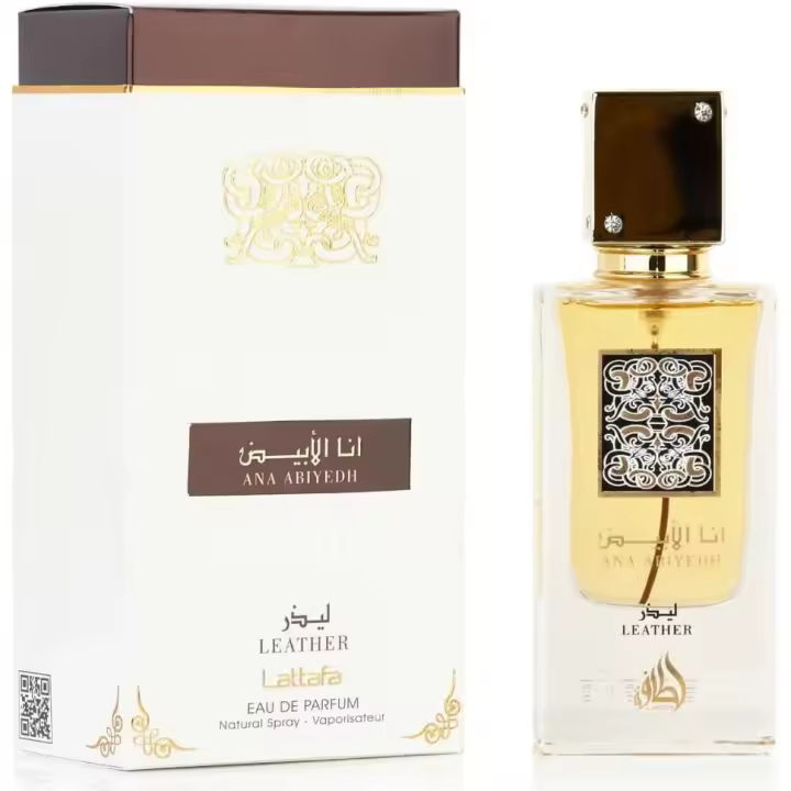 Lattafa Ana Abiyedh Leather EDP 60ml - Perfume Unisex con Almizcle Blanco y Cuero - 1