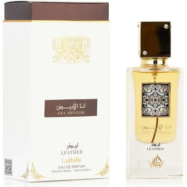 Lattafa Ana Abiyedh Leather EDP 60ml - Perfume Unisex con Almizcle Blanco y Cuero - 1